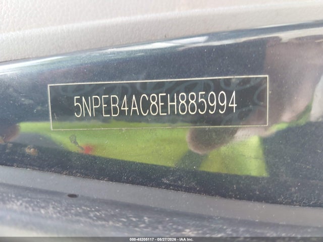 Aukcja sprzedaży 2014 Hyundai Sonata Gls, vin: 5NPEB4AC8EH885994, numer aukcji: 45205117