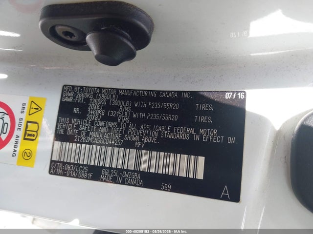 2T2BZMCA5GC044257 Lexus Rx 350 F Sport