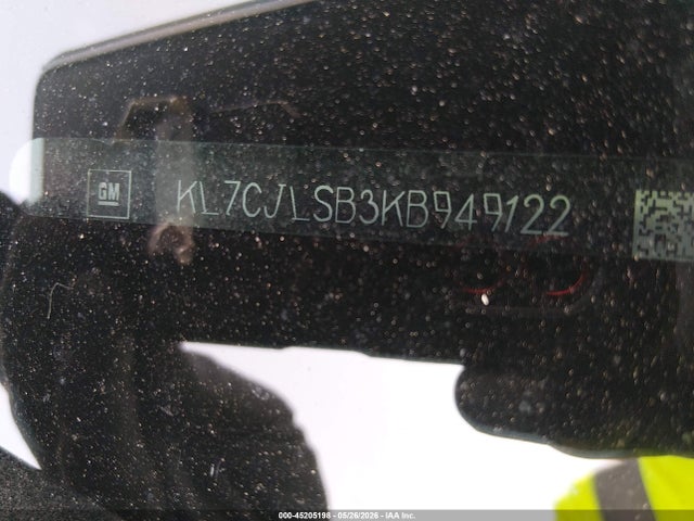 Aukcja sprzedaży 2019 Chevrolet Trax Lt, vin: KL7CJLSB3KB949122, numer aukcji: 45205198