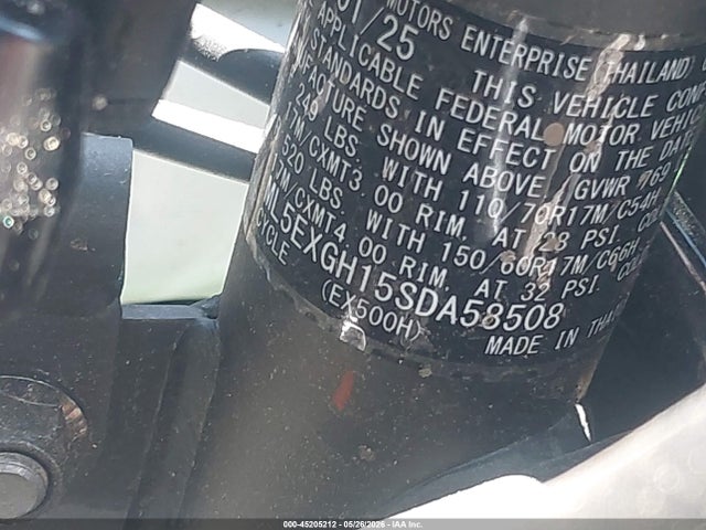 Kawasaki Ex500 H 2025 ML5EXGH15SDA58508 Image 9