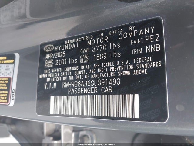 Hyundai Venue Se 2025 KMHRB8A36SU391493 Image 9