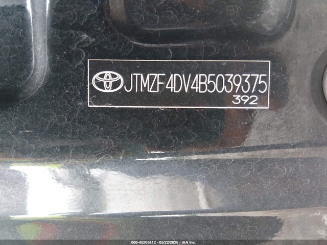 Aukcja sprzedaży 2011 Toyota Rav4, vin: JTMZF4DV4B5039375, numer aukcji: 45205412