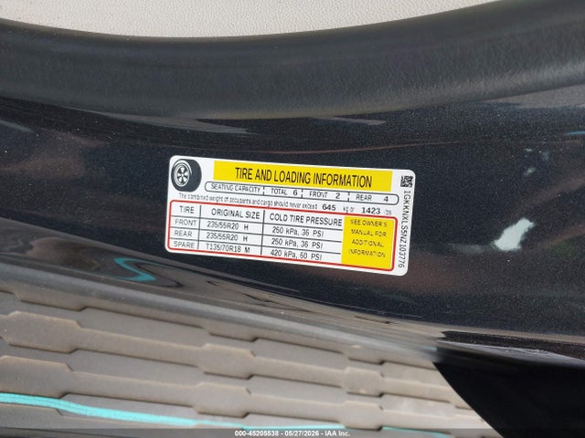 1GKKNXLS5NZ103776 GMC Acadia Awd Denali