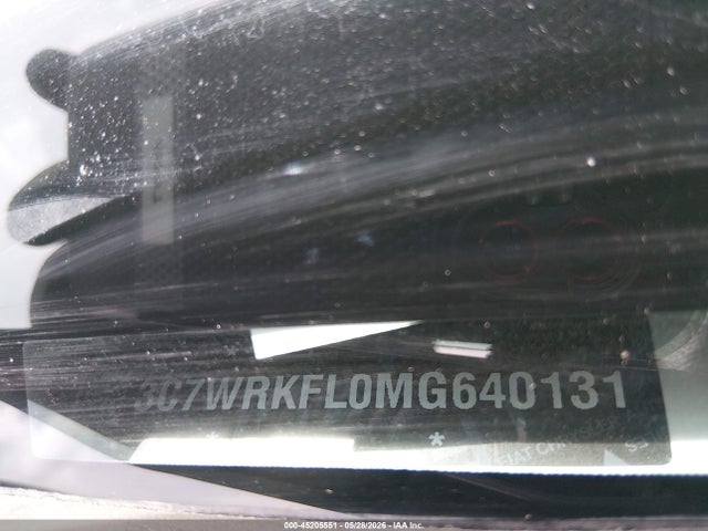 45205551 :رقم المزاد ، 3C7WRKFL0MG640131 vin ، 2021 Ram 4500 Chassis Tradesman/slt/laramie/limited مزاد بيع