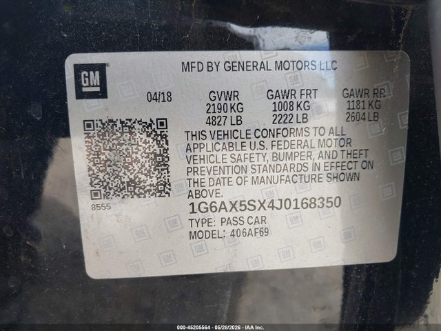 1G6AX5SX4J0168350 Cadillac CTS LUXURY