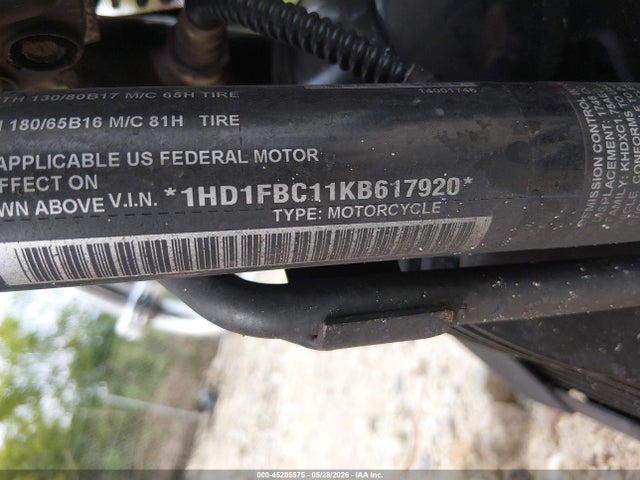Продажа на аукционе авто 2019 Harley-davidson Flhr, vin: 1HD1FBC11KB617920, номер лота: 45205575
