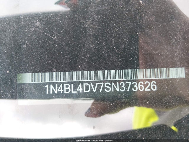 45205588 :رقم المزاد ، 1N4BL4DV7SN373626 vin ، 2025 Nissan Altima Sv Fwd مزاد بيع