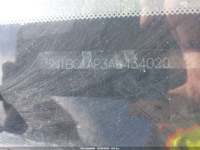 2010 Nissan Versa 1.8s მანქანა იყიდება აუქციონზე, vin: 3N1BC1AP3AL434020, აუქციონის ნომერი: 45205695