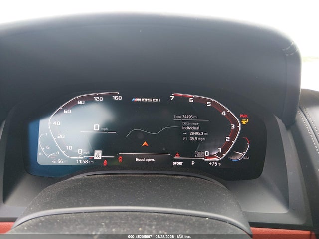 Aukcja sprzedaży 2022 Bmw M850i Gtan Coupe Xdrive, vin: WBAGV8C07NCH75265, numer aukcji: 45205697