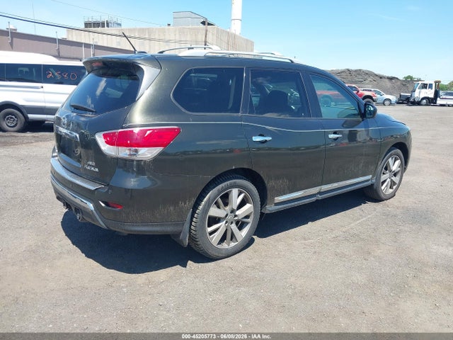 2016 Nissan Pathfinder Platinum მანქანა იყიდება აუქციონზე, vin: 5N1AR2MM5GC605347, აუქციონის ნომერი: 45205773