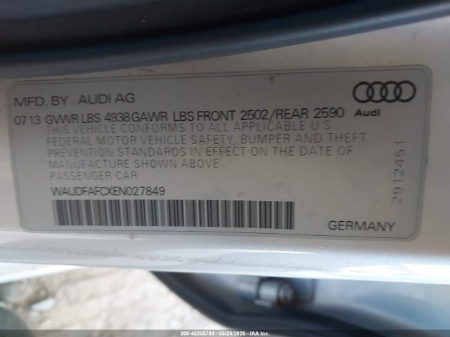 WAUDFAFCXEN027849 Audi A6 2.0t Premium