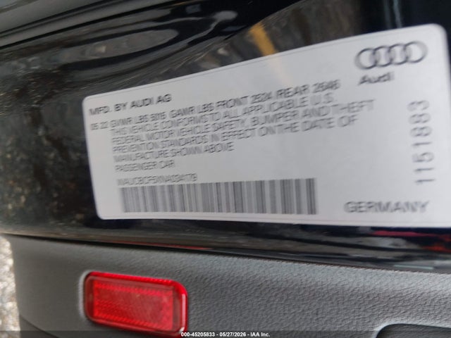 45205833 :رقم المزاد ، WAUCBCF5XNA034179 vin ، 2022 Audi A5 Sportback Premium Plus 40 Tfsi Quattro S Tronic مزاد بيع