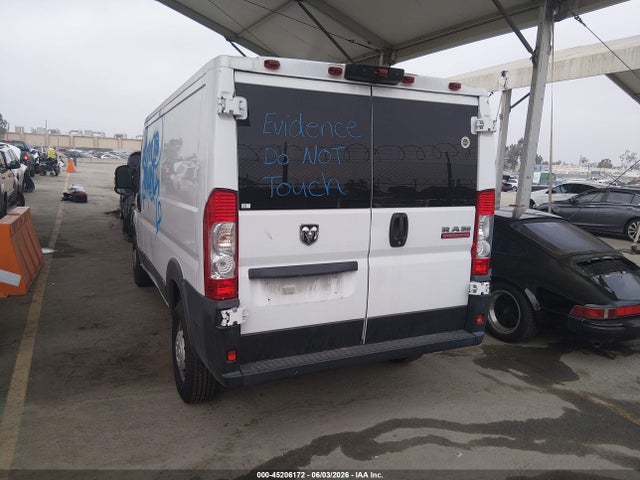 45206172 :رقم المزاد ، 3C6TRVAG0LE114966 vin ، 2020 Ram Promaster 1500 Low Roof 136 Wb مزاد بيع