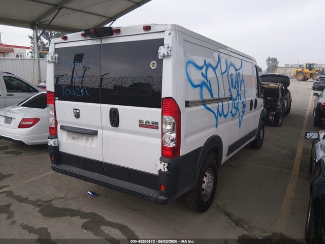 45206172 :رقم المزاد ، 3C6TRVAG0LE114966 vin ، 2020 Ram Promaster 1500 Low Roof 136 Wb مزاد بيع