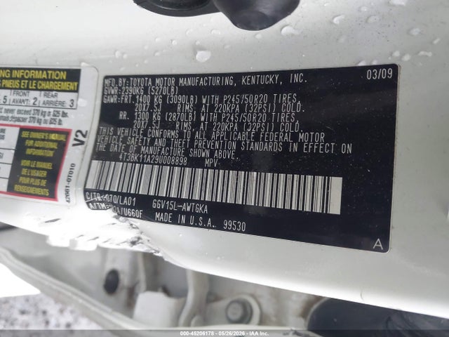 Aukcja sprzedaży 2009 Toyota Venza Base V6, vin: 4T3BK11A29U008898, numer aukcji: 45206178