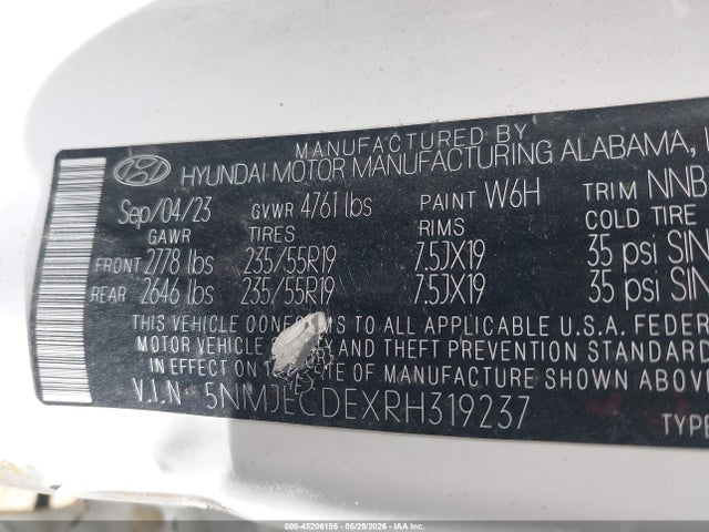 Hyundai Tucson Limited 2024 5NMJECDEXRH319237 Image 9