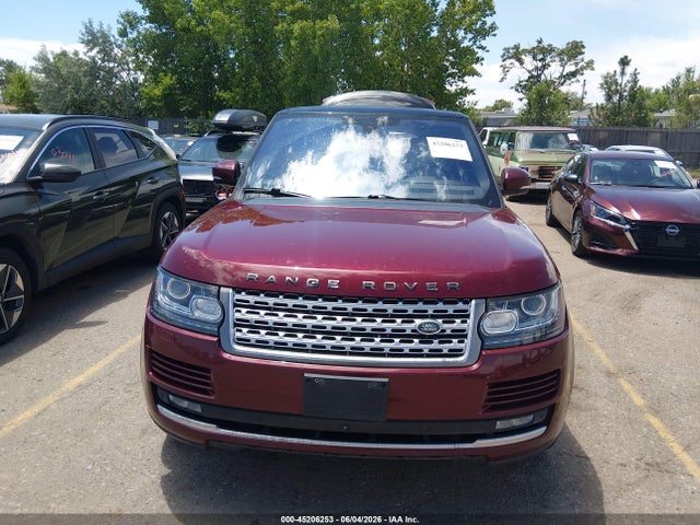 Aukcja sprzedaży 2016 Land Rover Range Rover 3.0l V6 Supercharged Hse, vin: SALGS2VF0GA282039, numer aukcji: 45206253