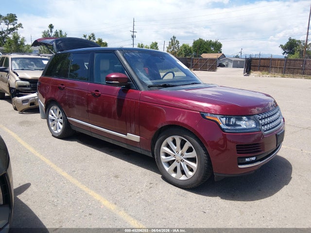 Aukcja sprzedaży 2016 Land Rover Range Rover 3.0l V6 Supercharged Hse, vin: SALGS2VF0GA282039, numer aukcji: 45206253