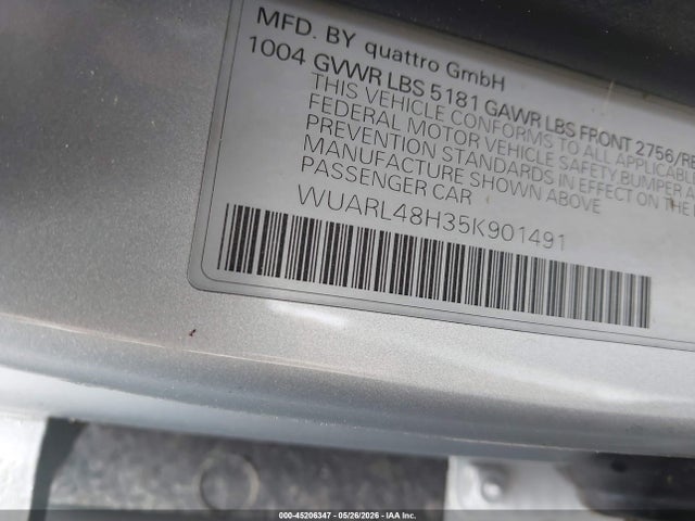 Auction sale of the 2005 Audi S4, vin: WUARL48H35K901491, lot number: 45206347