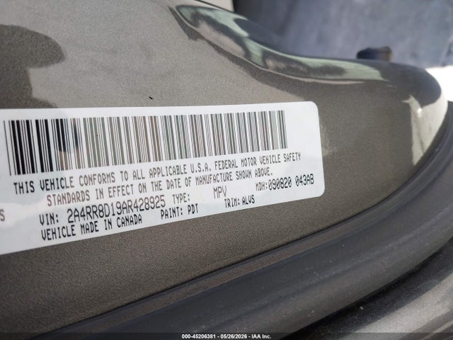 Продажа на аукционе авто 2010 Chrysler Town & Country Touring Plus, vin: 2A4RR8D19AR428925, номер лота: 45206381