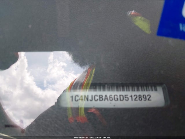 45206721 :رقم المزاد ، 1C4NJCBA6GD512892 vin ، 2016 Jeep Compass Sport مزاد بيع