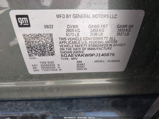 Aukcja sprzedaży 2023 Buick Enclave Essence Awd, vin: 5GAEVAKW9PJ140875, numer aukcji: 45206787