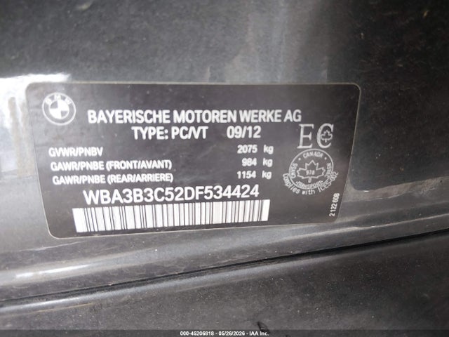 Aukcja sprzedaży 2013 Bmw 328i Xdrive, vin: WBA3B3C52DF534424, numer aukcji: 45206818