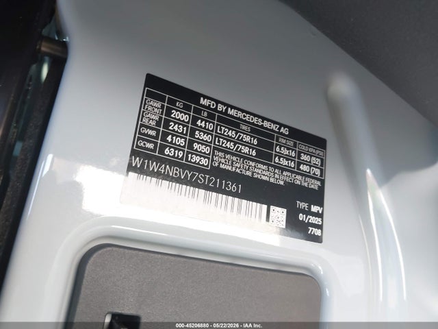 W1W4NBVY7ST211361 Mercedes-Benz Sprinter 2500 Standard Roof 4-cyl Diesel Ho