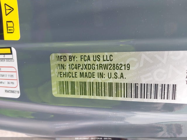 Aukcja sprzedaży 2024 Jeep Wrangler 4-door Sport S 4x4, vin: 1C4PJXDG1RW286219, numer aukcji: 45206887