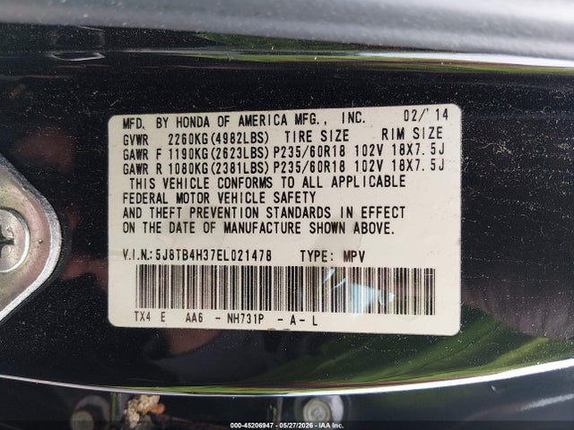 Продаж на аукціоні авто 2014 Acura Rdx, vin: 5J8TB4H37EL021478, номер лоту: 45206947