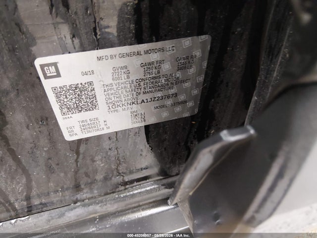 GMC Acadia Sle-1 2018 1GKKNKLA1JZ237673 Image 9