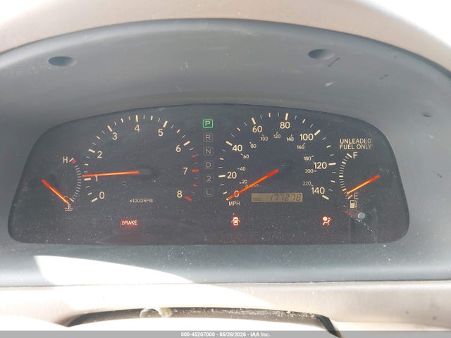 1998 Lexus Es 300 მანქანა იყიდება აუქციონზე, vin: JT8BF28G5W5042744, აუქციონის ნომერი: 45207000