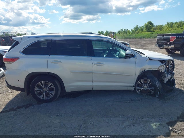 Aukcja sprzedaży 2015 Toyota Highlander Xle V6, vin: 5TDJKRFH6FS220121, numer aukcji: 45207072