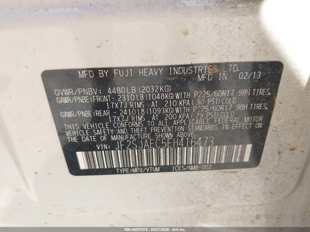 Subaru Forester 2.5i Premium 2014 JF2SJAEC5EH416473 Image 9