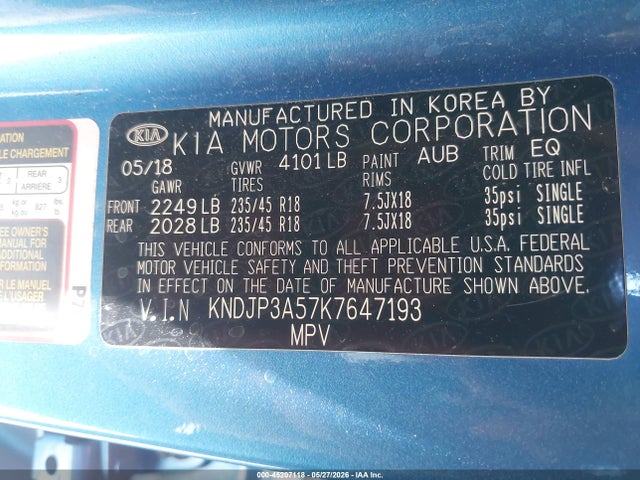 Продаж на аукціоні авто 2019 Kia Soul +, vin: KNDJP3A57K7647193, номер лоту: 45207118