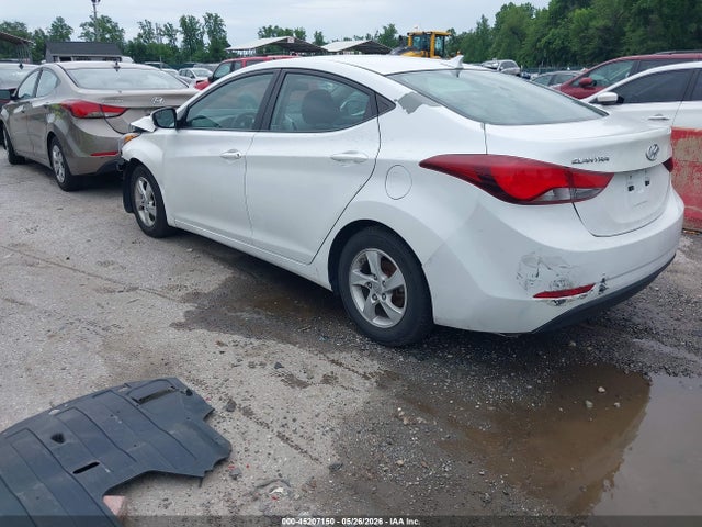 2015 Hyundai Elantra Se მანქანა იყიდება აუქციონზე, vin: 5NPDH4AE5FH633830, აუქციონის ნომერი: 45207150