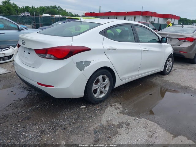 2015 Hyundai Elantra Se მანქანა იყიდება აუქციონზე, vin: 5NPDH4AE5FH633830, აუქციონის ნომერი: 45207150
