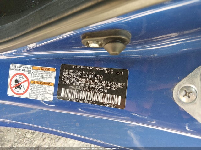 Aukcja sprzedaży 2015 Subaru Brz Premium, vin: JF1ZCAB18F9603279, numer aukcji: 45207245