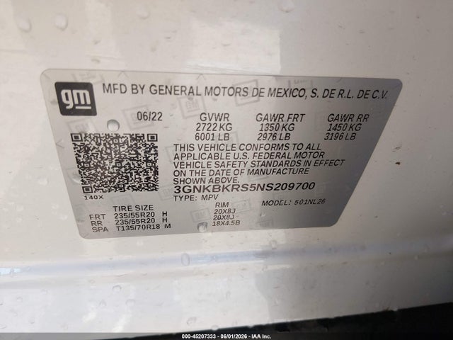 Chevrolet Blazer Awd Rs 2022 3GNKBKRS5NS209700 Image 9