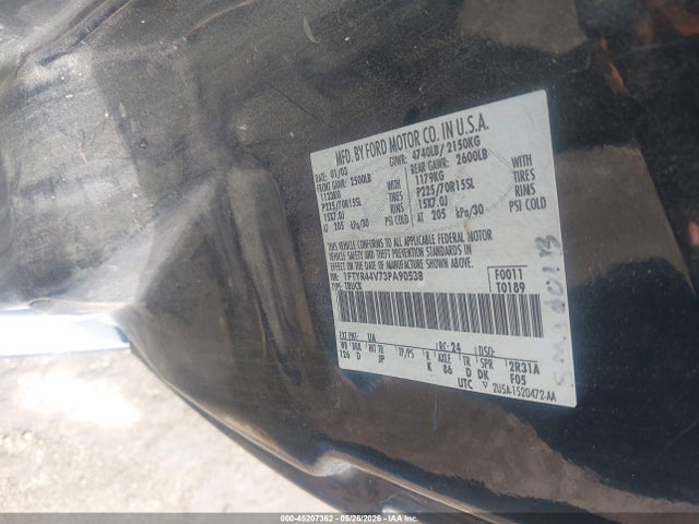 Продаж на аукціоні авто 2003 Ford Ranger Edge/tremor/xlt, vin: 1FTYR44V73PA90538, номер лоту: 45207362