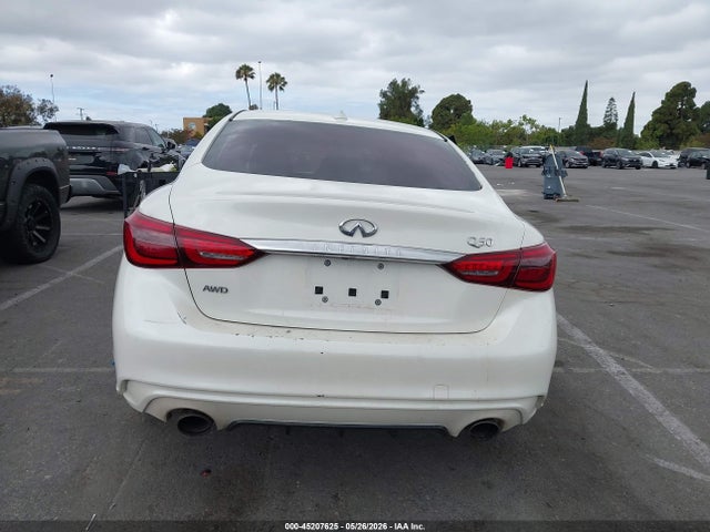 2018 Infiniti Q50 3.0t Luxe მანქანა იყიდება აუქციონზე, vin: JN1EV7AR9JM437831, აუქციონის ნომერი: 45207625