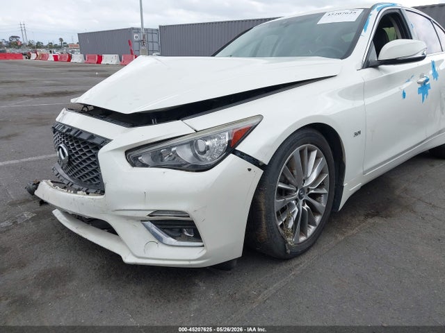 2018 Infiniti Q50 3.0t Luxe მანქანა იყიდება აუქციონზე, vin: JN1EV7AR9JM437831, აუქციონის ნომერი: 45207625