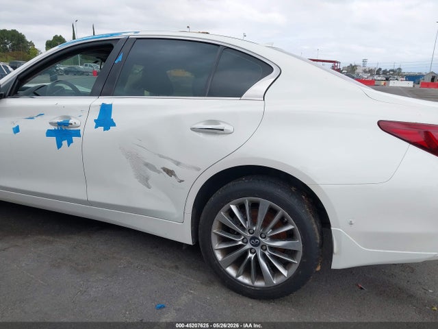 2018 Infiniti Q50 3.0t Luxe მანქანა იყიდება აუქციონზე, vin: JN1EV7AR9JM437831, აუქციონის ნომერი: 45207625