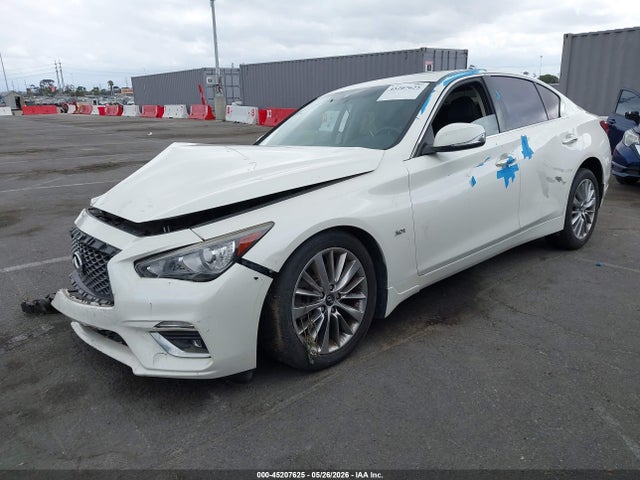 2018 Infiniti Q50 3.0t Luxe მანქანა იყიდება აუქციონზე, vin: JN1EV7AR9JM437831, აუქციონის ნომერი: 45207625