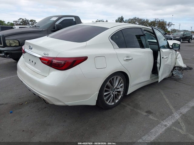 2018 Infiniti Q50 3.0t Luxe მანქანა იყიდება აუქციონზე, vin: JN1EV7AR9JM437831, აუქციონის ნომერი: 45207625