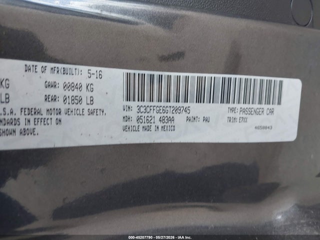Fiat 500E BATTERY ELECTRIC 2016 3C3CFFGE6GT209745 Image 9