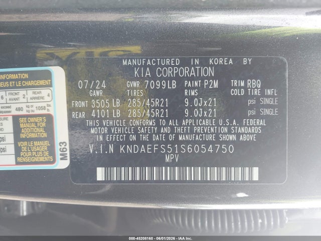 KIA Ev9 Gt-line 2025 KNDAEFS51S6054750 Image 9