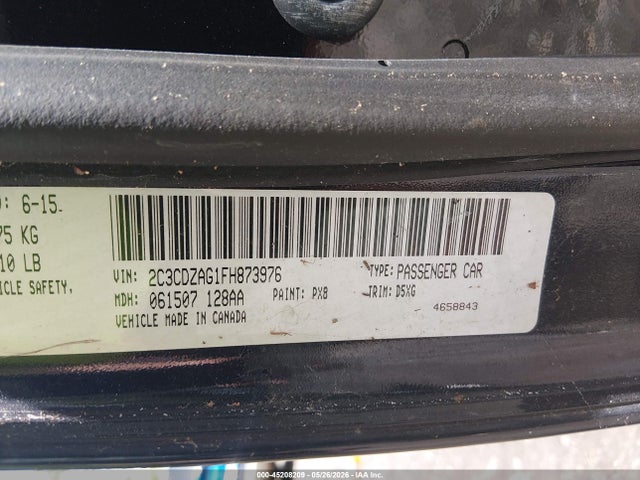Продажа на аукционе авто 2015 Dodge Challenger Sxt, vin: 2C3CDZAG1FH873976, номер лота: 45208209