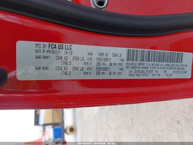 2018 Dodge Journey Se მანქანა იყიდება აუქციონზე, vin: 3C4PDCABXJT519971, აუქციონის ნომერი: 45208211