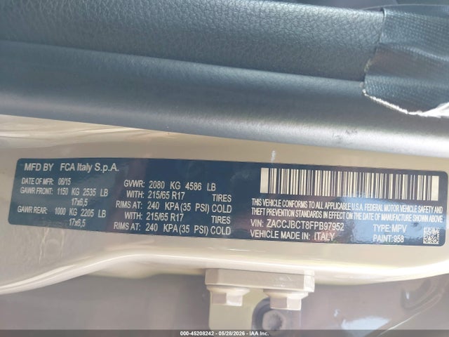 Jeep Renegade Trailhawk 2015 ZACCJBCT8FPB97952 Image 9